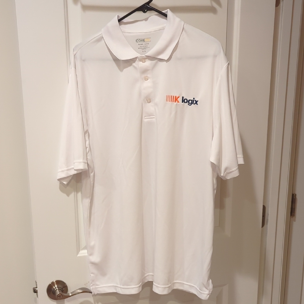 Core365 White Golf Shirt for Men